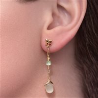 Boucles d'oreilles Lucos Femme in Argent Quarzo ESOR E34.VERD.BIANC